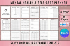 Mental Health Self-Care Planner - CraftNest - Digital Crafting and Art