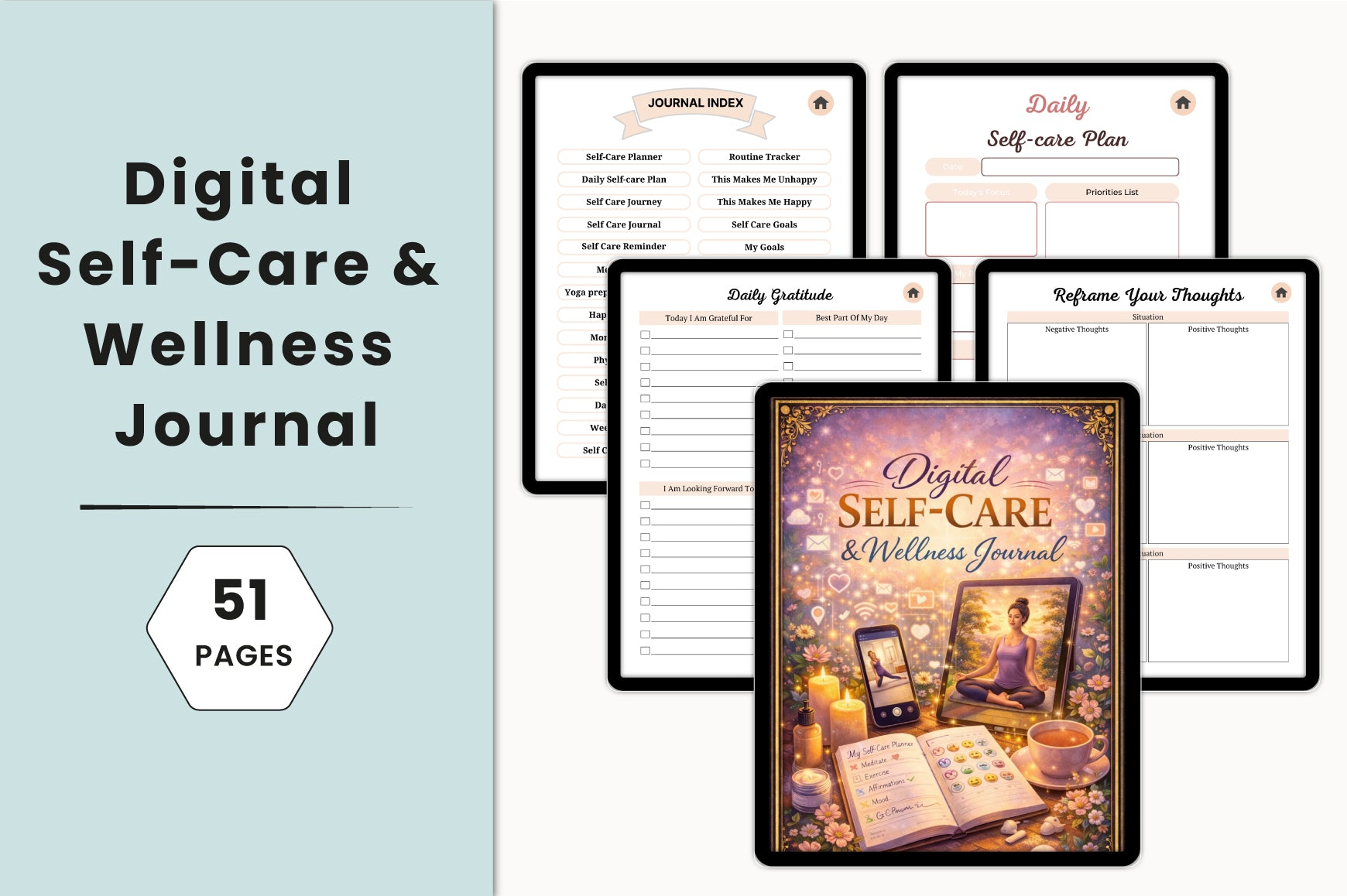 Self Care Wellness Journal