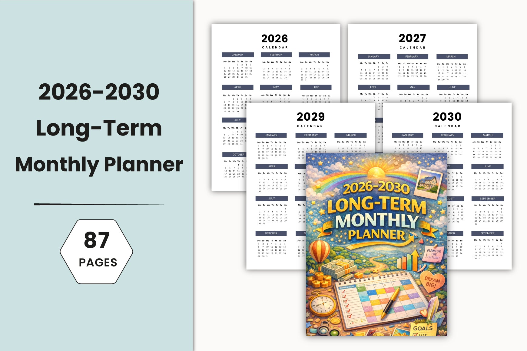 Long Term Monthly Planner