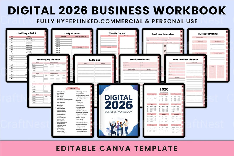 Business Workbook Guide - CraftNest - Digital Crafting and Art