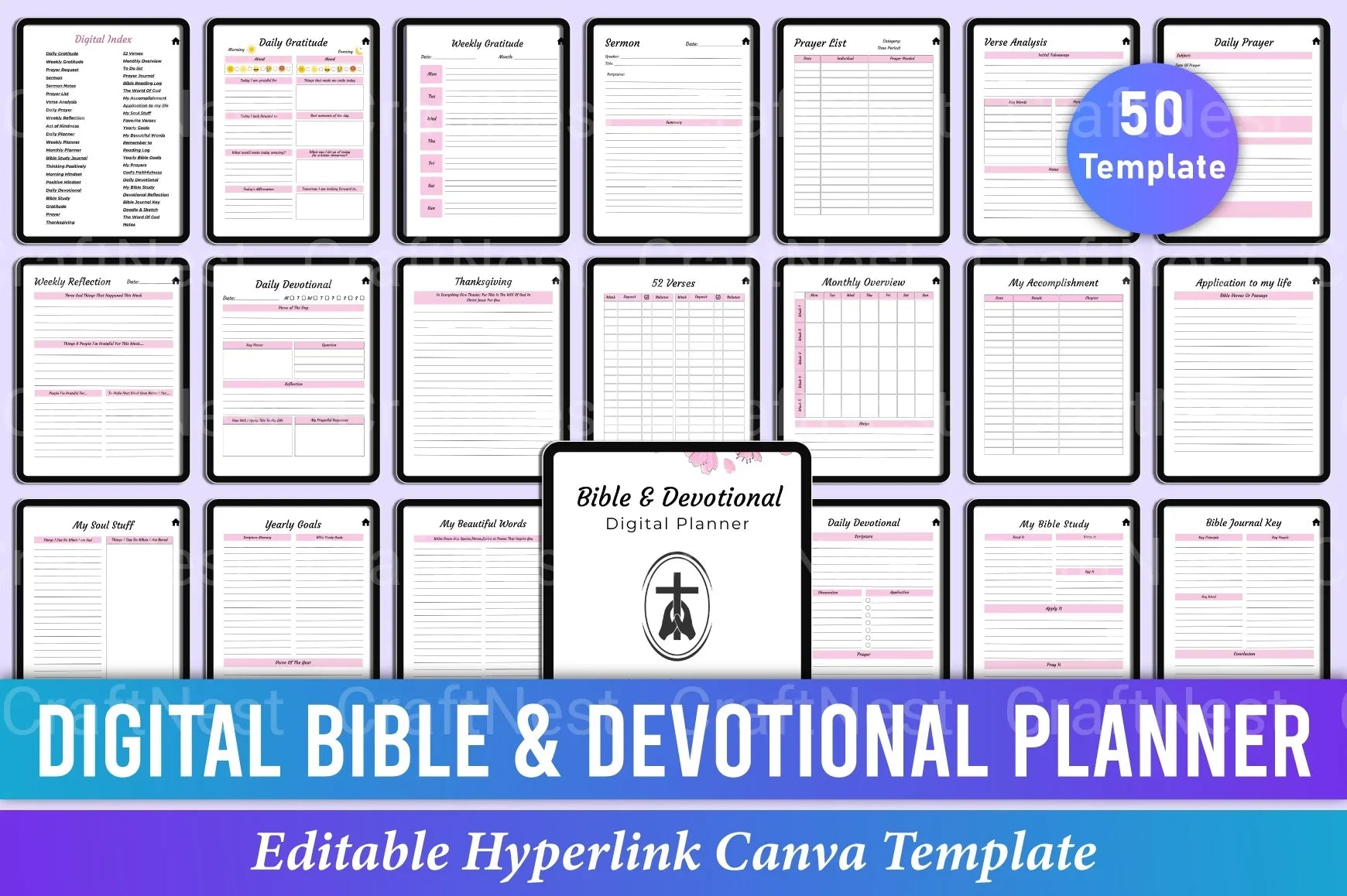 Bible Devotional Planner for Daily Inspiration - CraftNest - Digital Crafting and Art