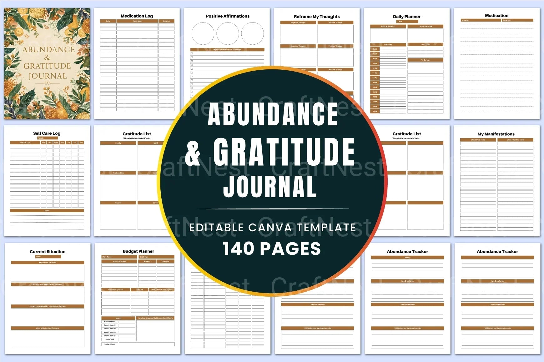 Abundance of Gratitude - CraftNest - Digital Crafting and Art