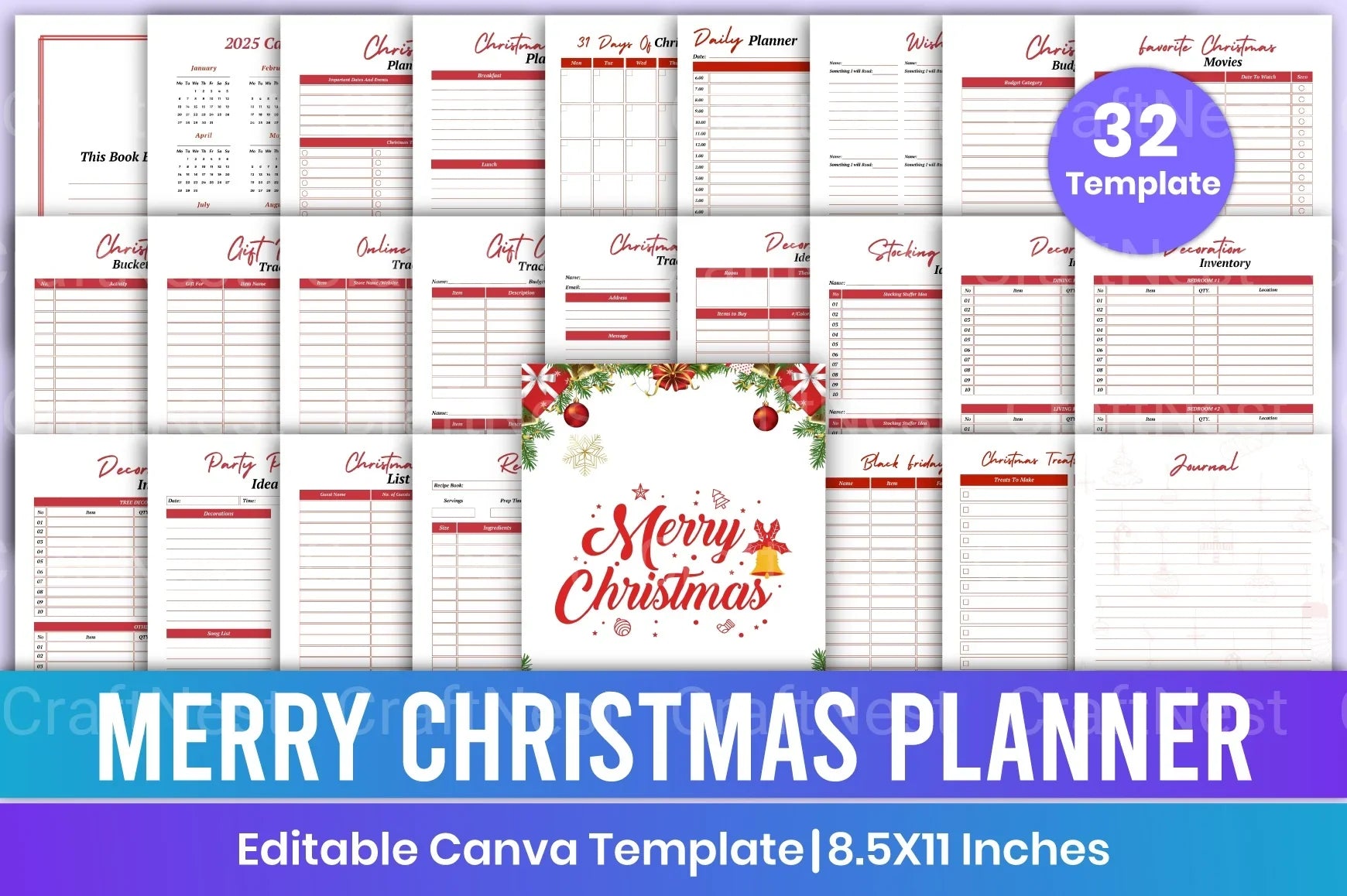 Christmas Planner Guide - CraftNest - Digital Crafting and Art