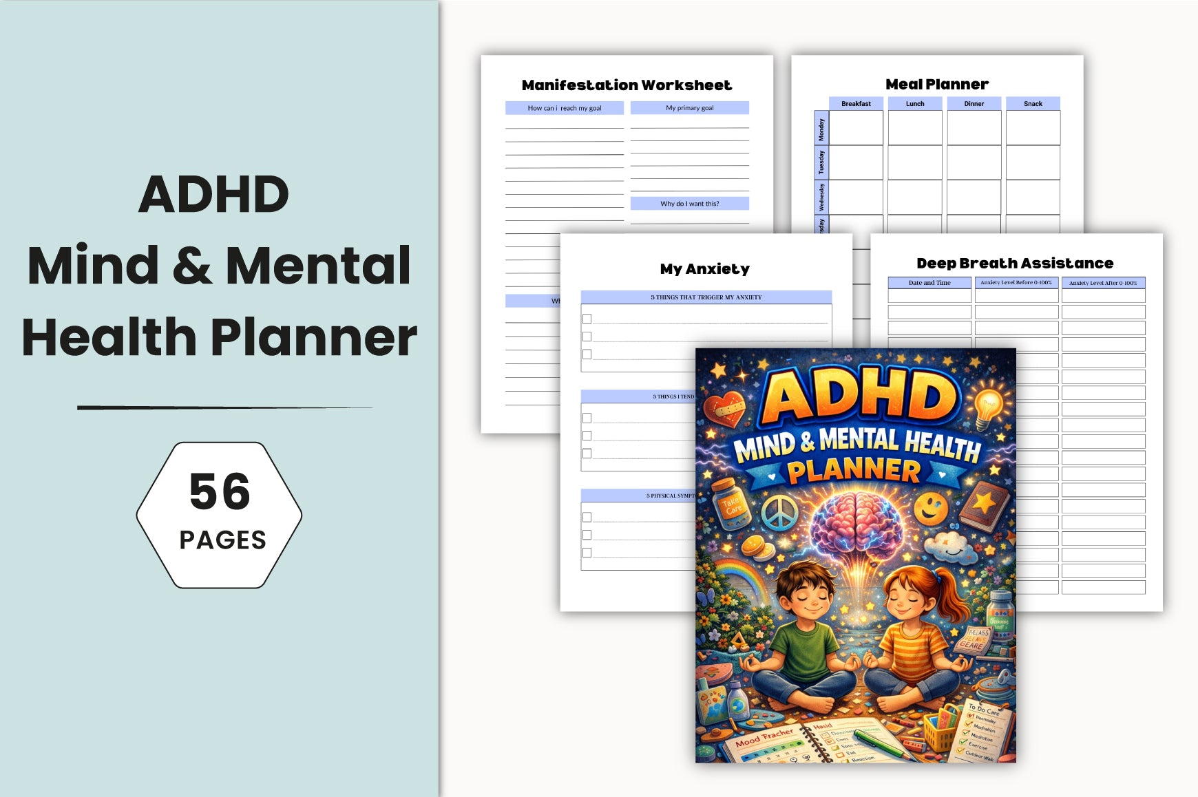 ADHD Mind Mental Health Planner