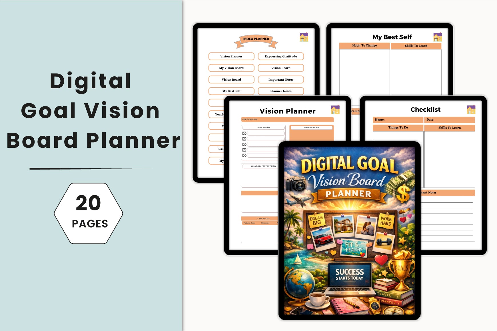 Goal Vision Board Planner