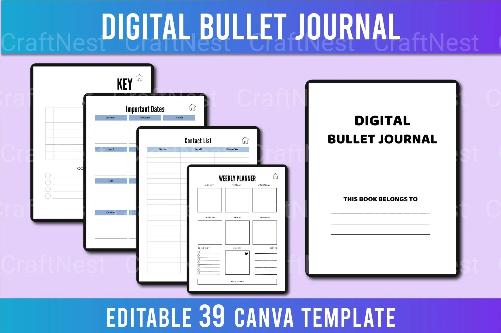 Bullet Journal - CraftNest - Digital Crafting and Art