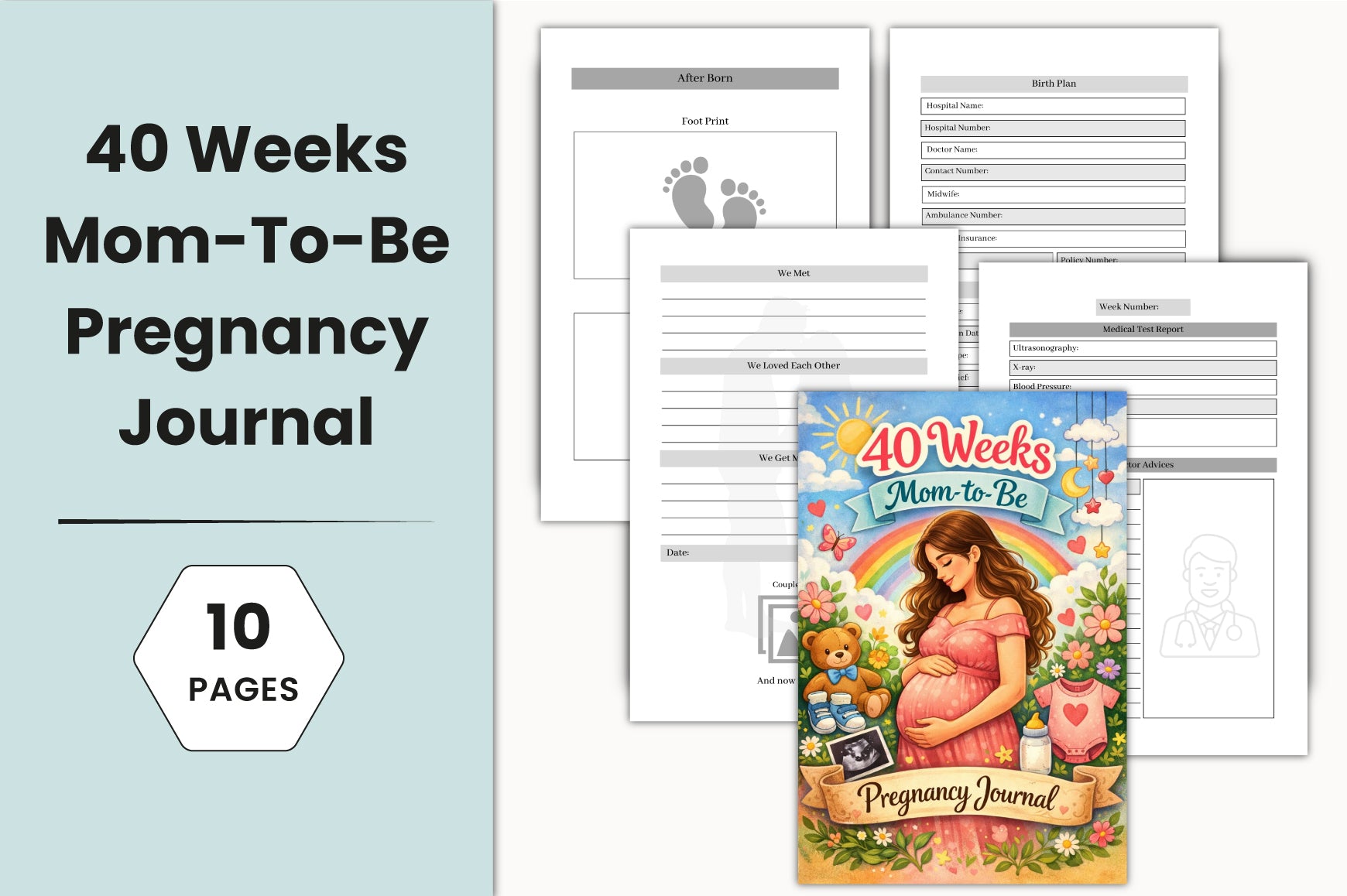 Weeks Mom To Be Pregnancy Journal