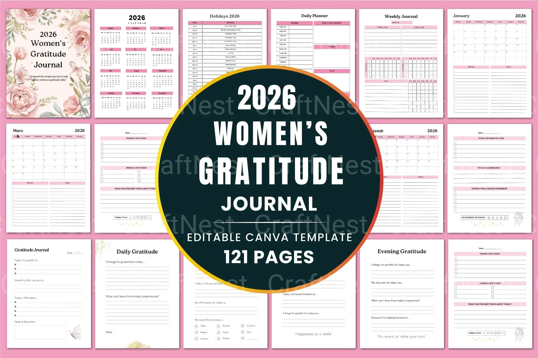 Women Gratitude Art Design - CraftNest - Digital Crafting and Art