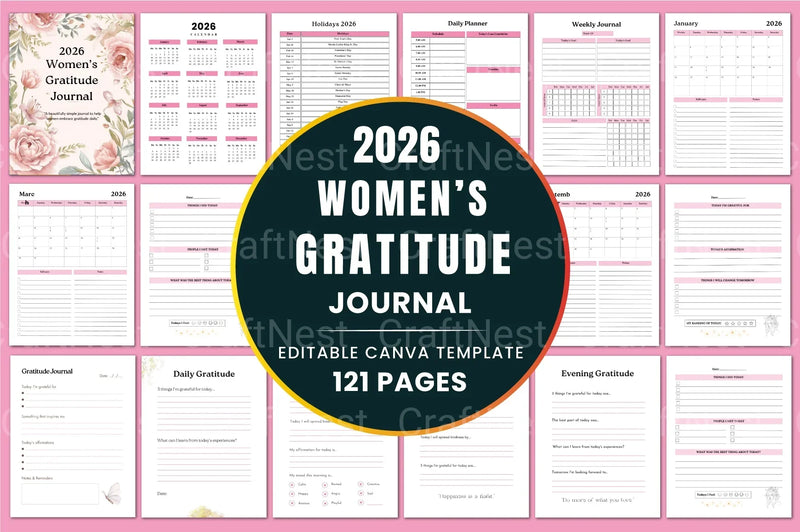 Women Gratitude Art Design - CraftNest - Digital Crafting and Art