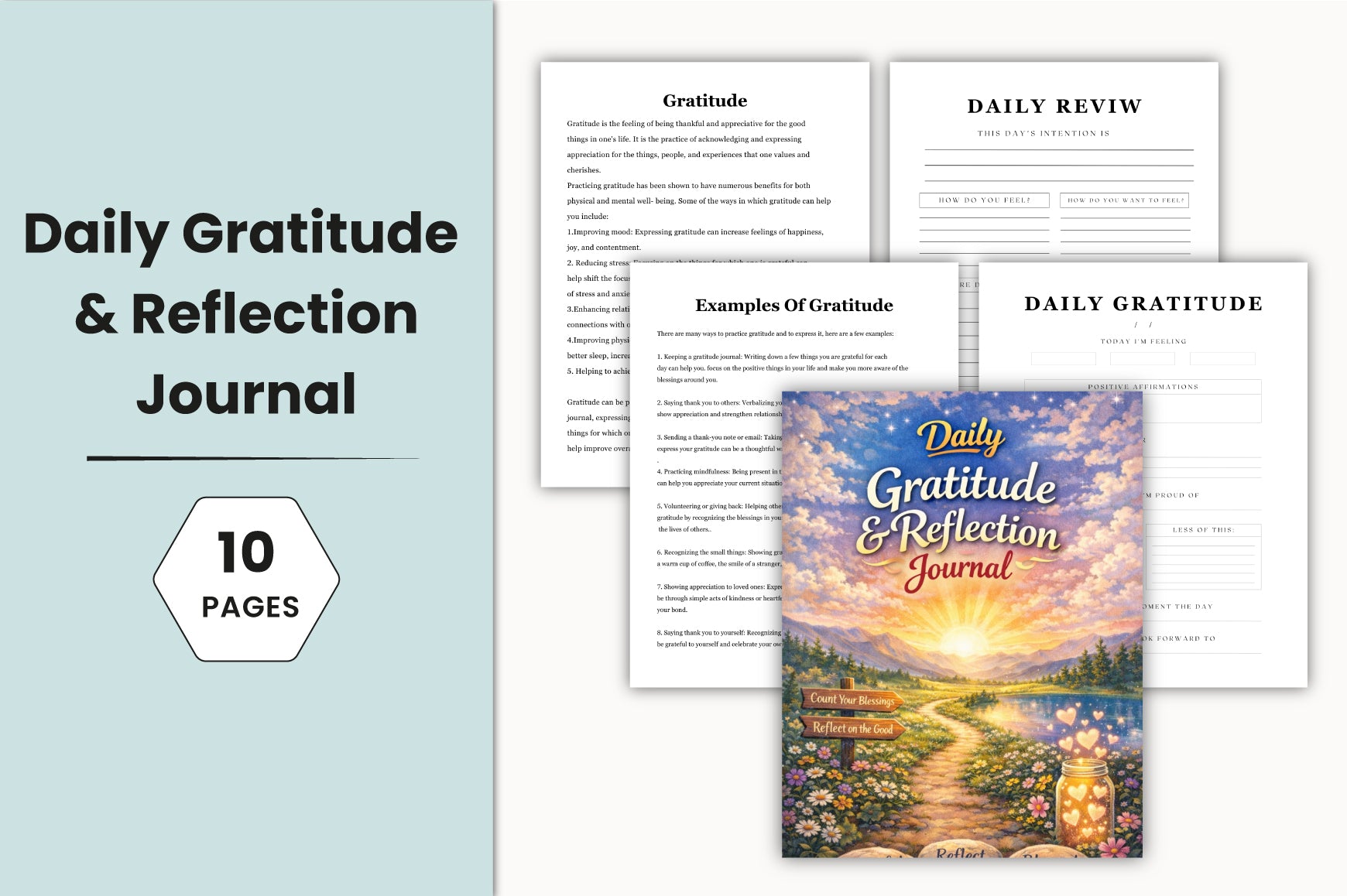 Daily Gratitude Reflection Journal