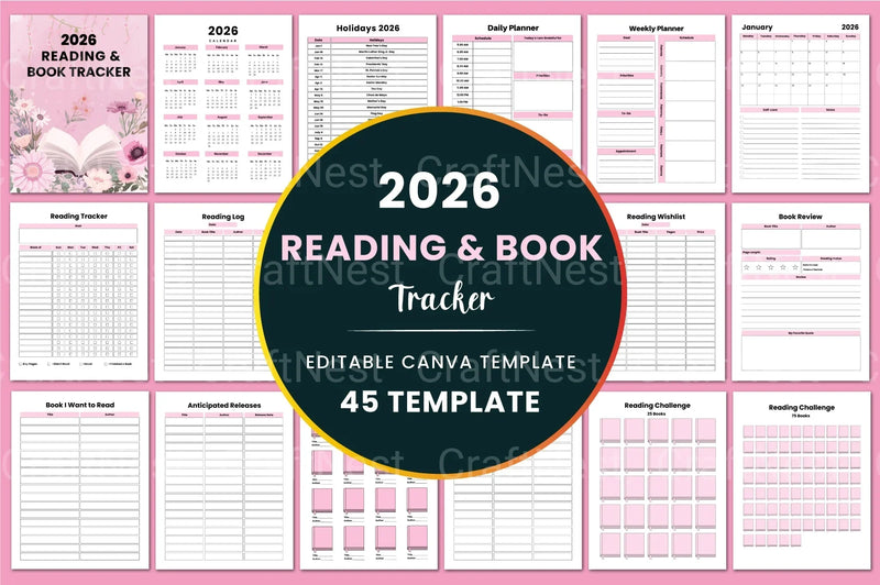 Reading Book Tracker App - CraftNest - Digital Crafting and Art