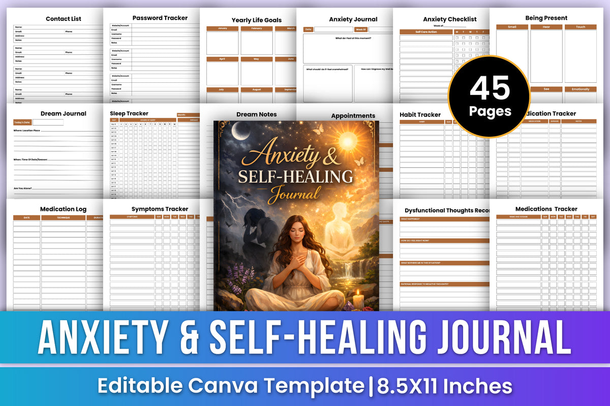 Anxiety Self-Healing Journal