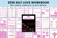 Self Love Workbook for Personal Growth - CraftNest - Digital Crafting and Art