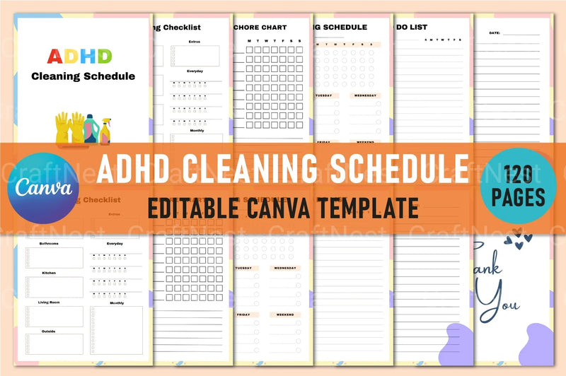 Effective ADHD Cleaning Schedule for Better Organization - CraftNest - Digital Crafting and Art