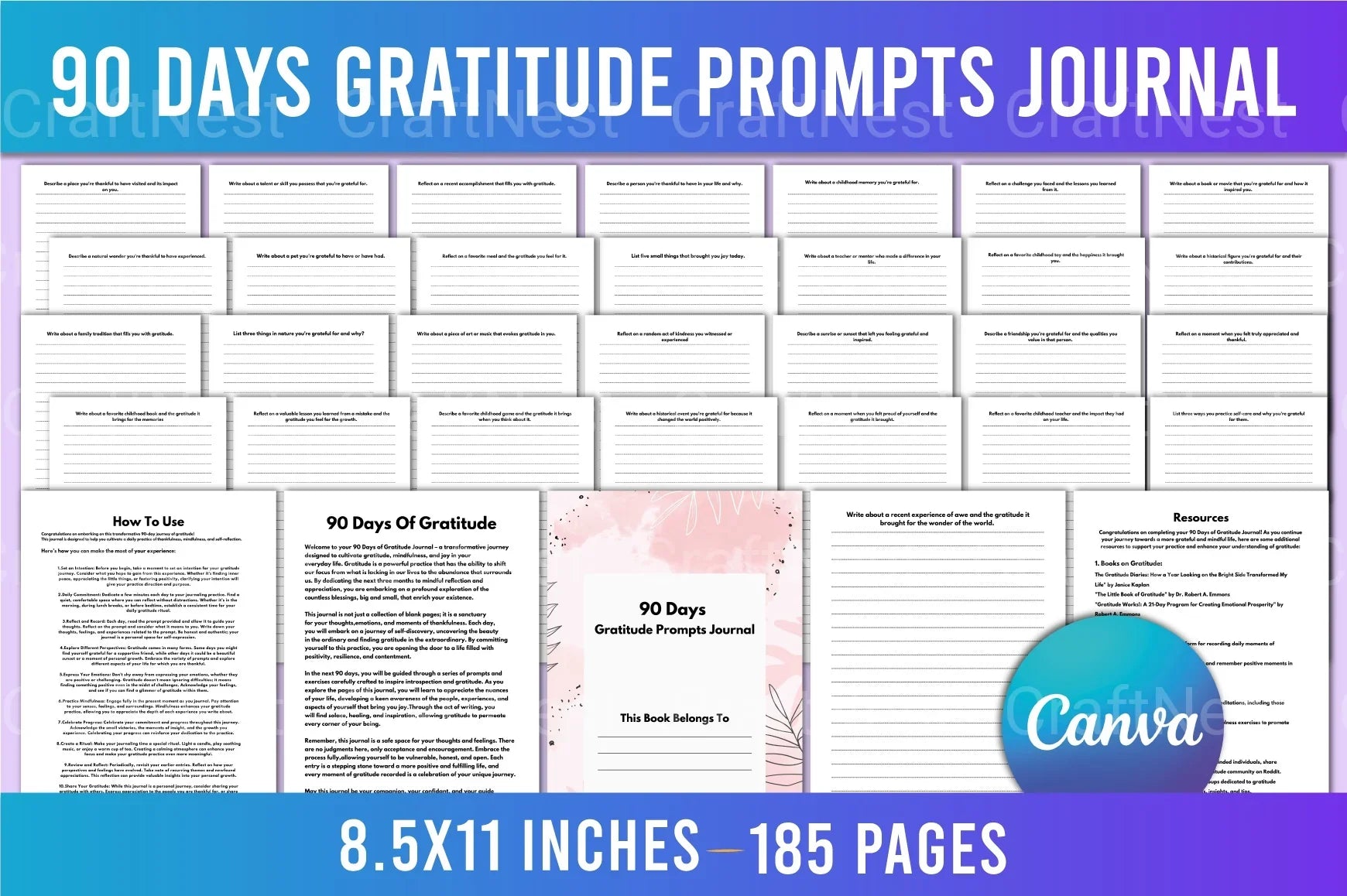 Daily Gratitude Prompts for Mindfulness - CraftNest - Digital Crafting and Art