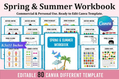 Spring Summer Workbook Collection - CraftNest - Digital Crafting and Art