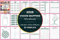 Vision Mapping Workbook for Goal Setting and Planning - CraftNest - Digital Crafting and Art