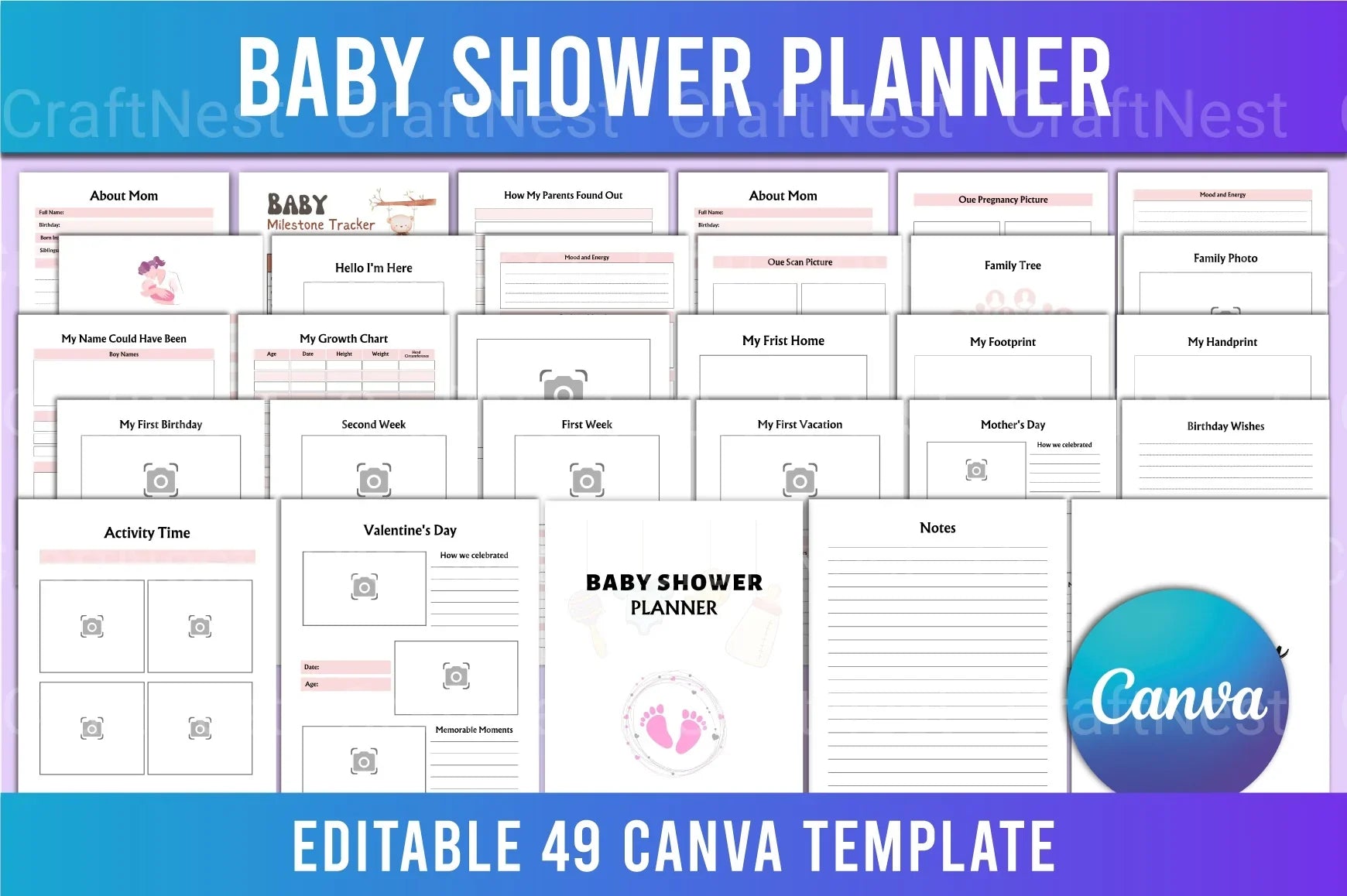 Baby Memory Shower Ideas - CraftNest - Digital Crafting and Art