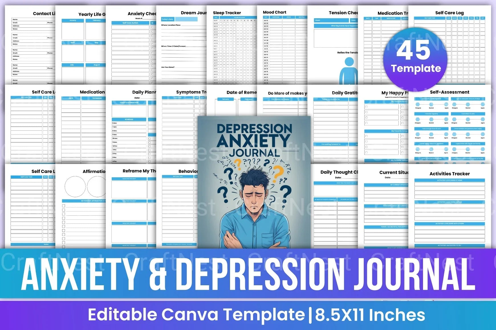 Anxiety and Depression: Understanding Mental Health - CraftNest - Digital Crafting and Art