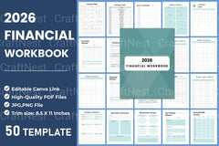Comprehensive Financial Workbook for Effective Budgeting - CraftNest - Digital Crafting and Art