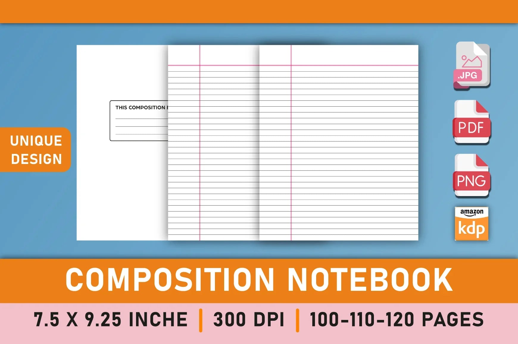 Composition Notebook Planner - CraftNest - Digital Crafting and Art