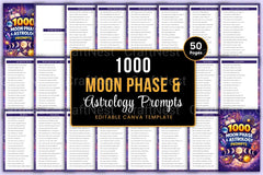 Moon Phase Astrology Prompts for Creative Inspiration - CraftNest - Digital Crafting and Art