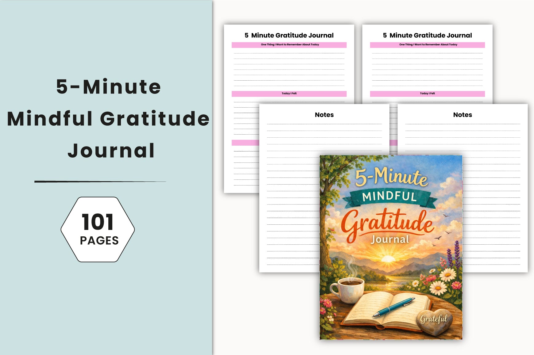 Minute Mindful Gratitude Journal
