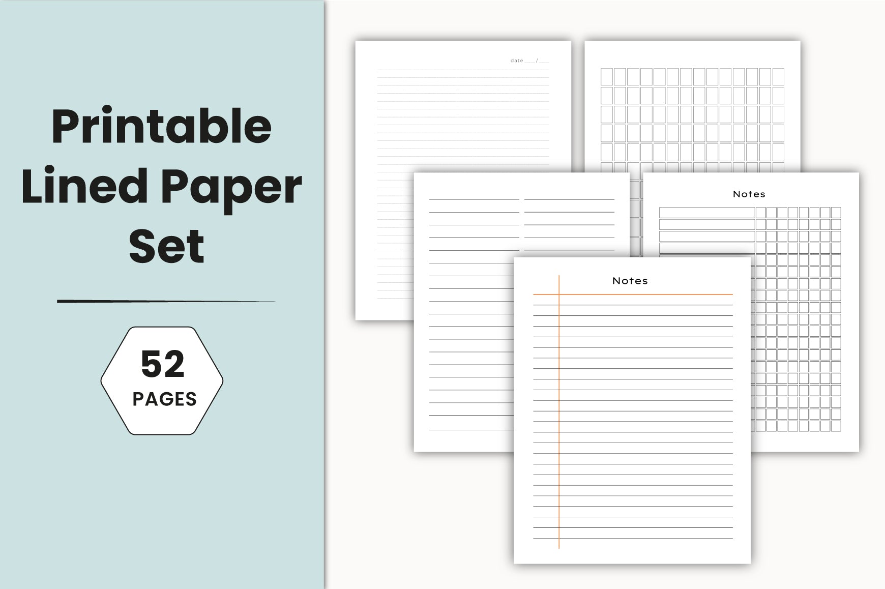Lined Planner