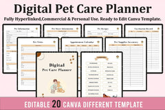 Pet Care Planner: Organize Your Pet's Health and Routine - CraftNest - Digital Crafting and Art