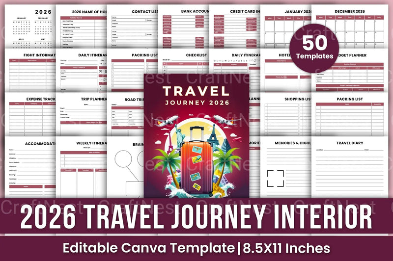 Travel Journey Adventure - CraftNest - Digital Crafting and Art