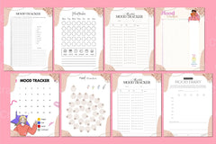 Mood Tracker Template for Improved Well-being - CraftNest - Digital Crafting and Art