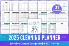 Cleaning Planner 2023 - CraftNest - Digital Crafting and Art