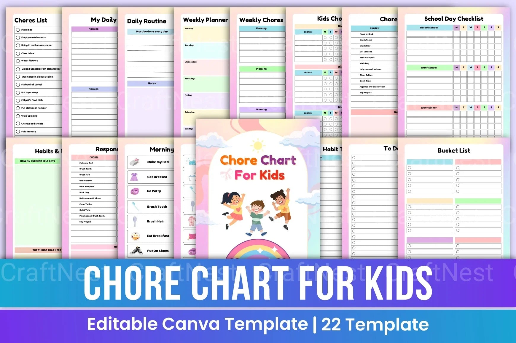 Chore Chart for Kids: Fun and Effective Organization Tool - CraftNest - Digital Crafting and Art