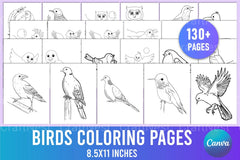 Birds Coloring Page - CraftNest - Digital Crafting and Art