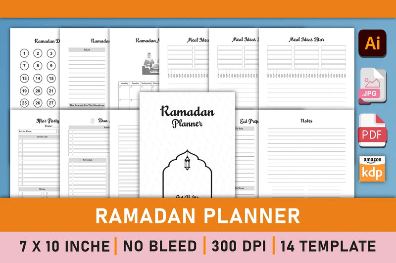 Ramadan Planner Interior Bundle - CraftNest - Digital Crafting and Art