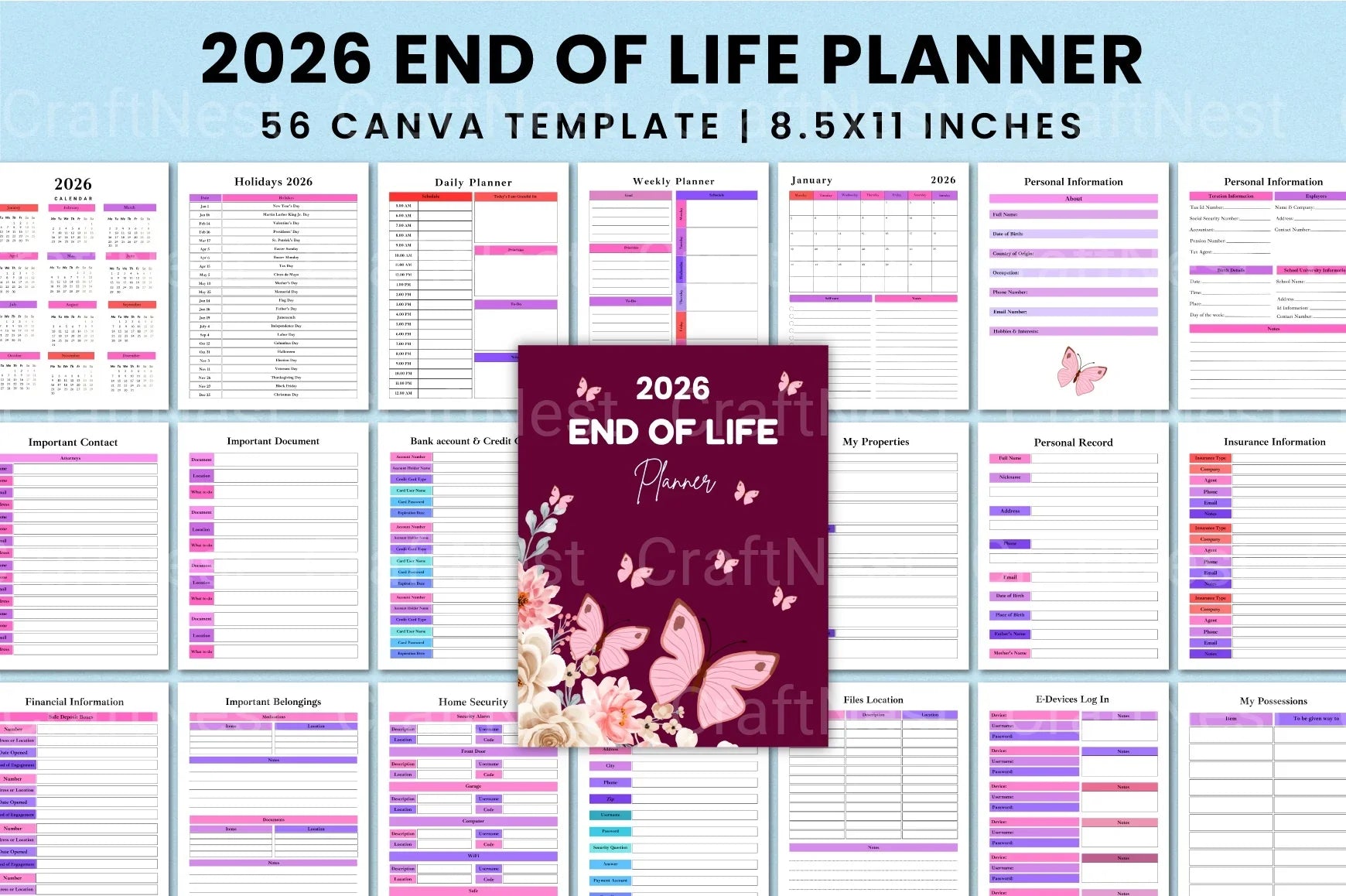 End of Life Planner Guide - CraftNest - Digital Crafting and Art
