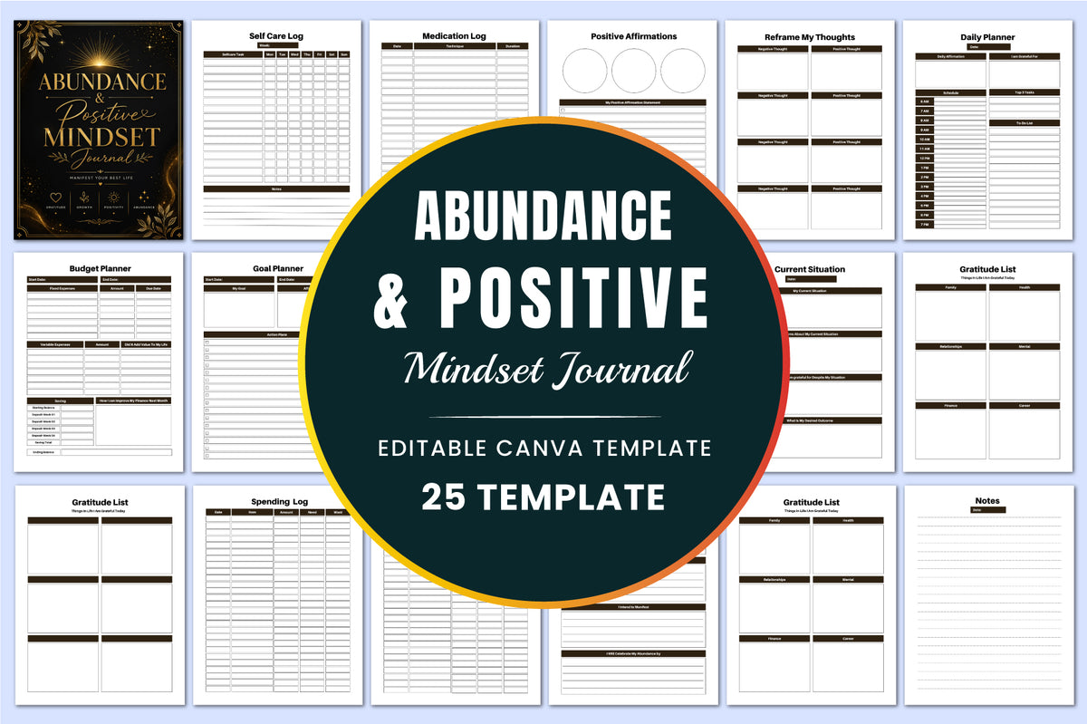 Abundance Positive Mindset Journal