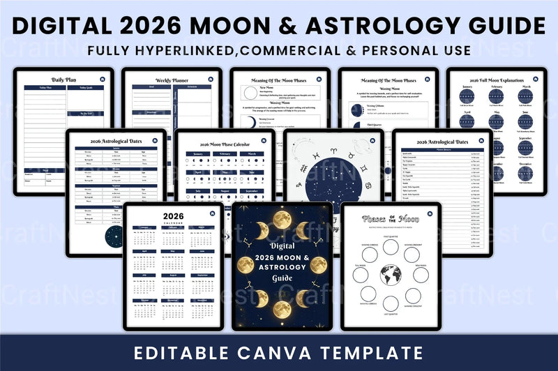 Moon Astrology Guide - CraftNest - Digital Crafting and Art