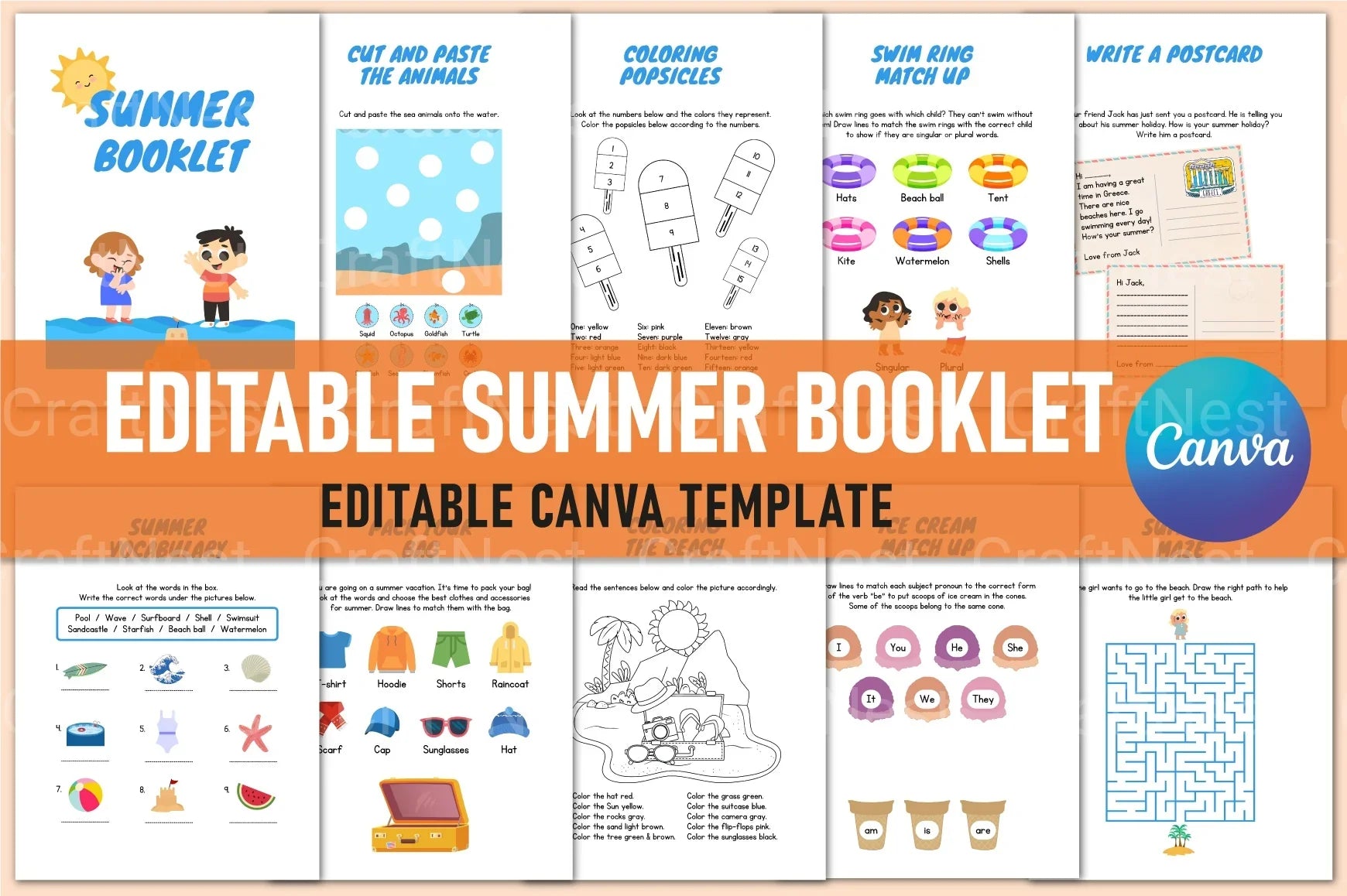 Summer Booklet Guide - CraftNest - Digital Crafting and Art