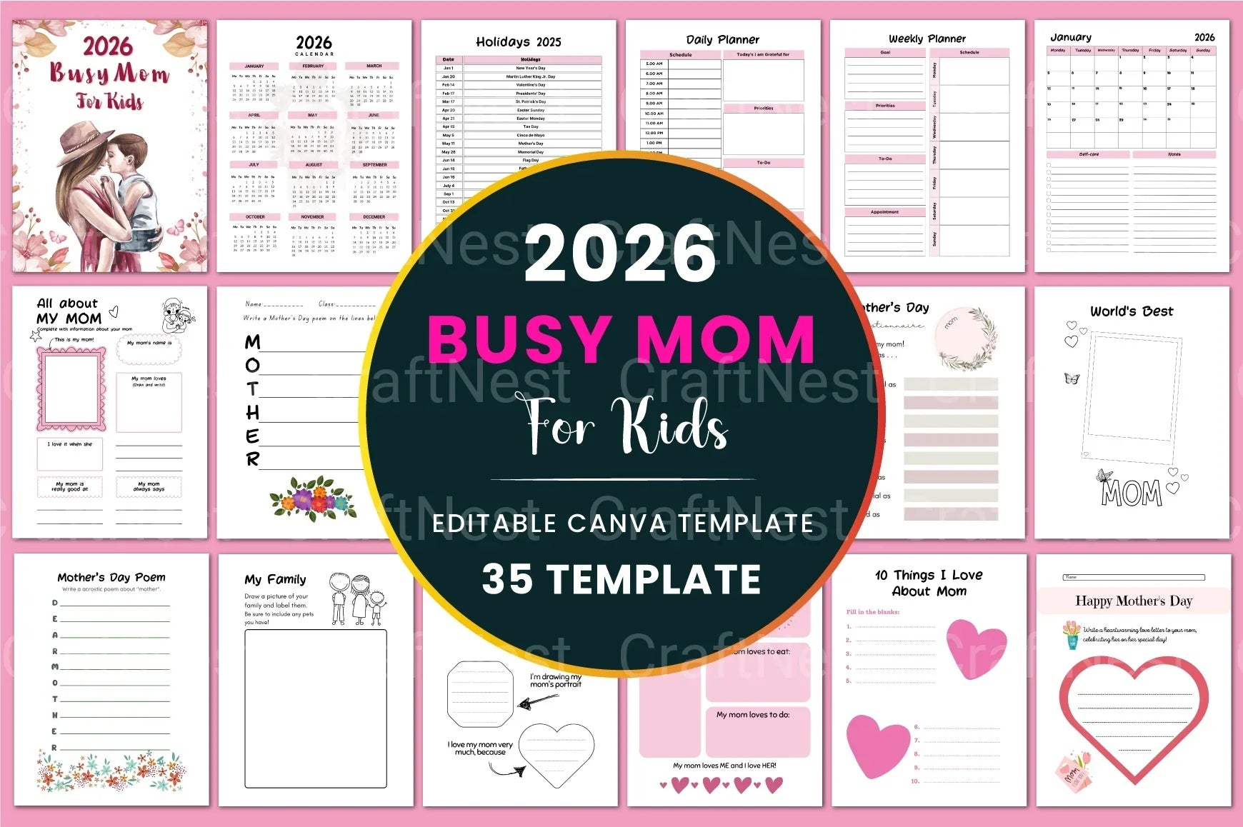 Busy Mom Activities for Kids - CraftNest - Digital Crafting and Art