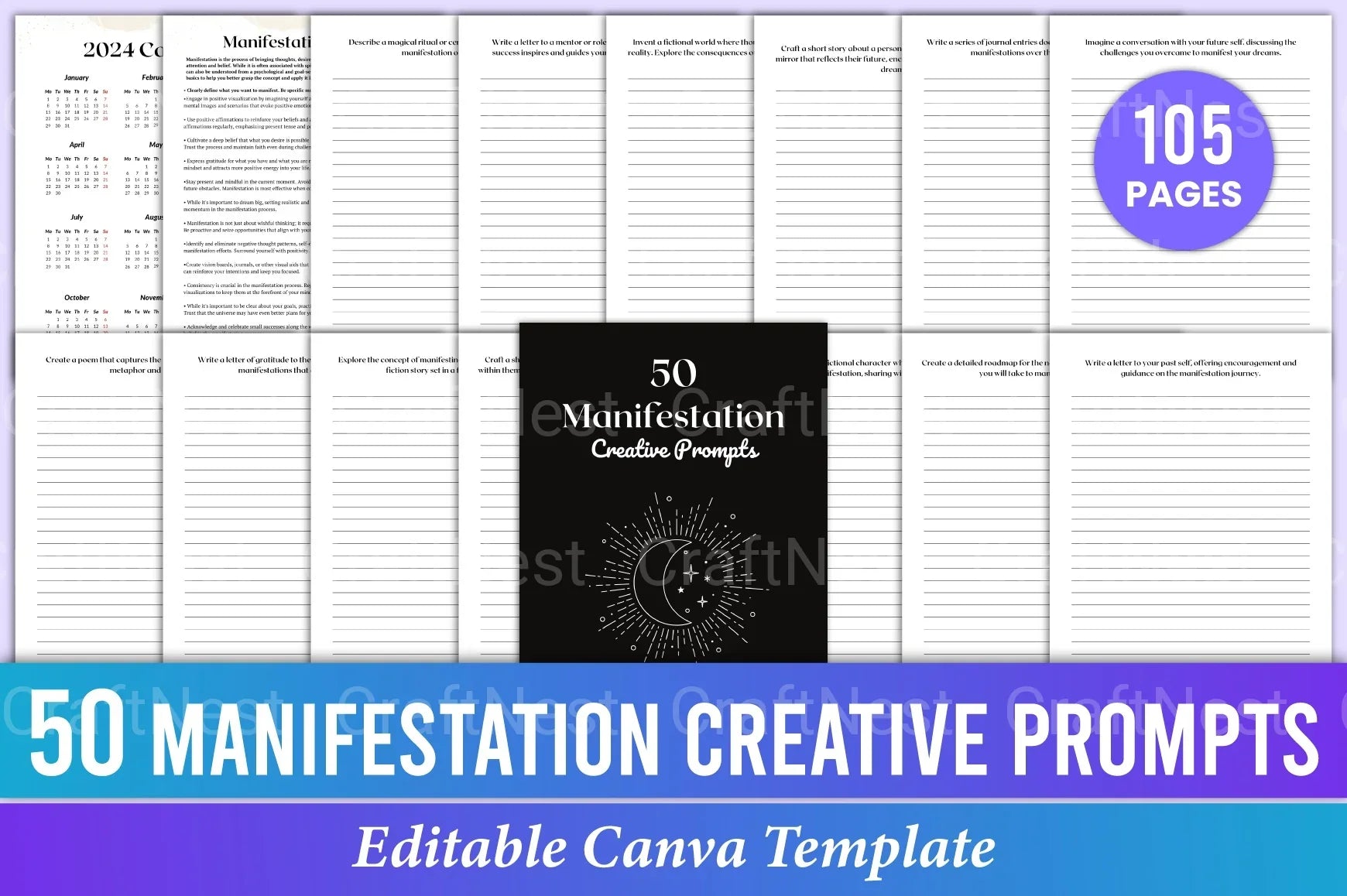 Manifestation Creative Prompts for Inspiration - CraftNest - Digital Crafting and Art