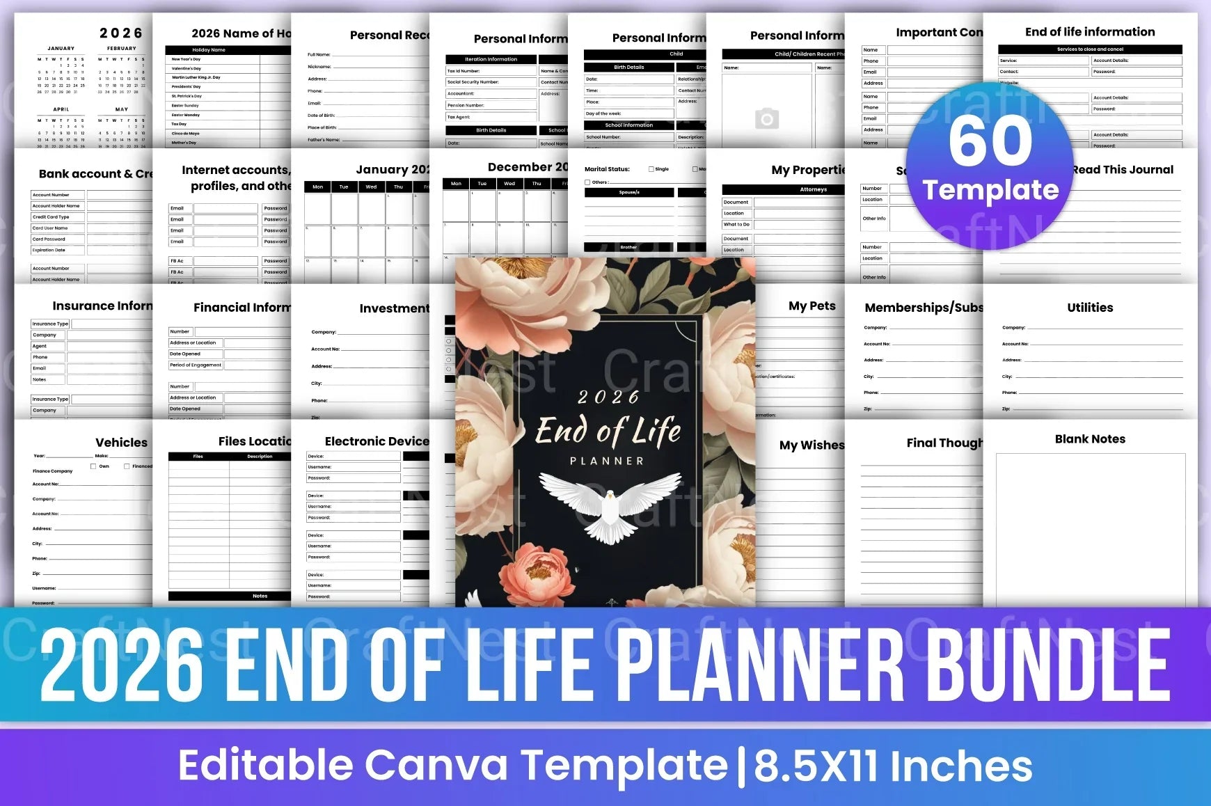 End of Life Planner Guide - CraftNest - Digital Crafting and Art