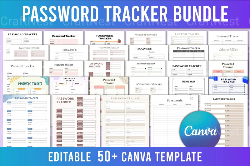 Password Tracker Tool - CraftNest - Digital Crafting and Art