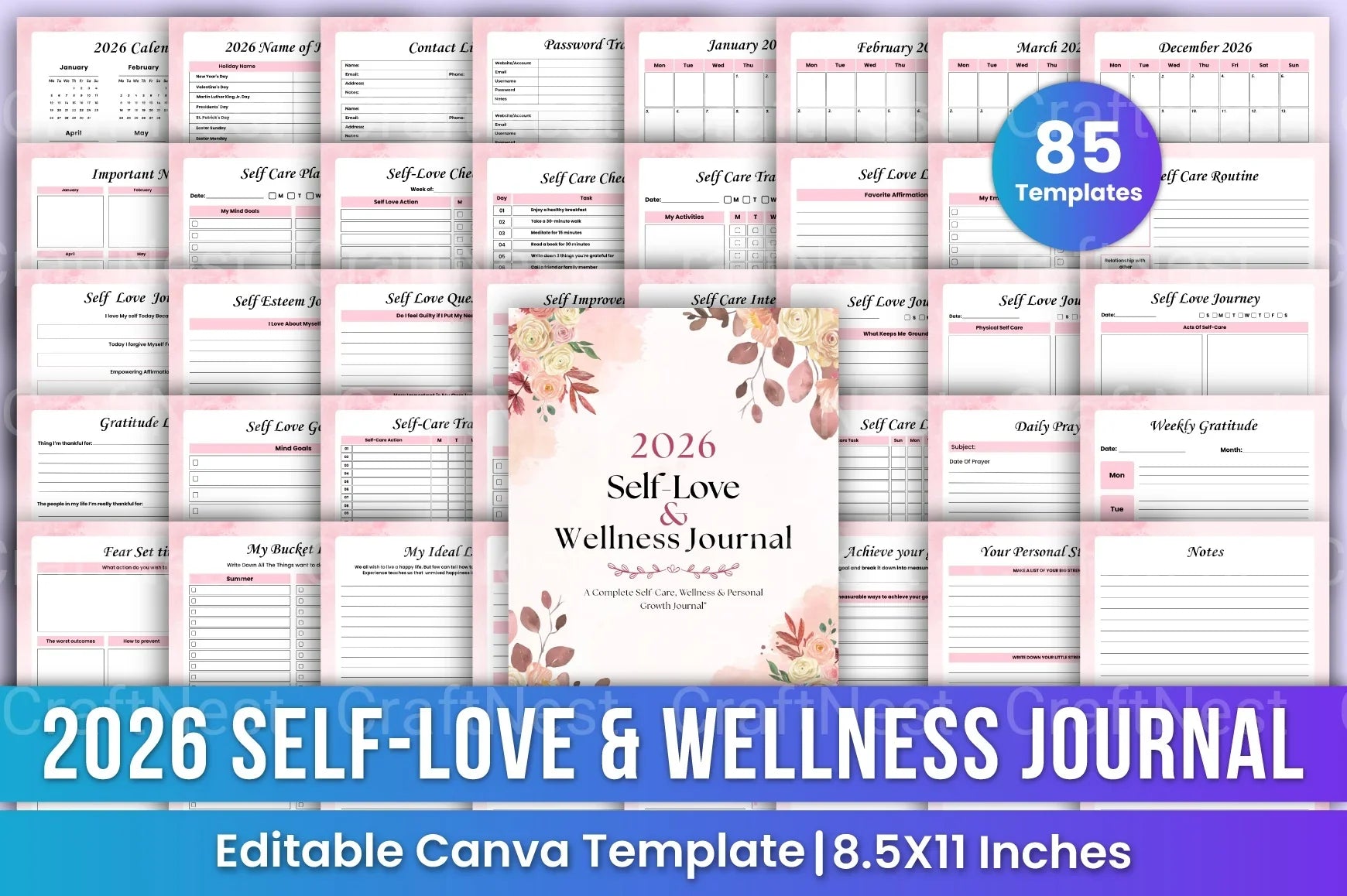 Self Love Wellness Guide - CraftNest - Digital Crafting and Art
