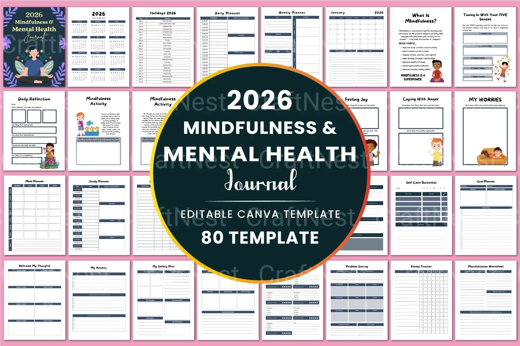Mindfulness for Mental Health - CraftNest - Digital Crafting and Art