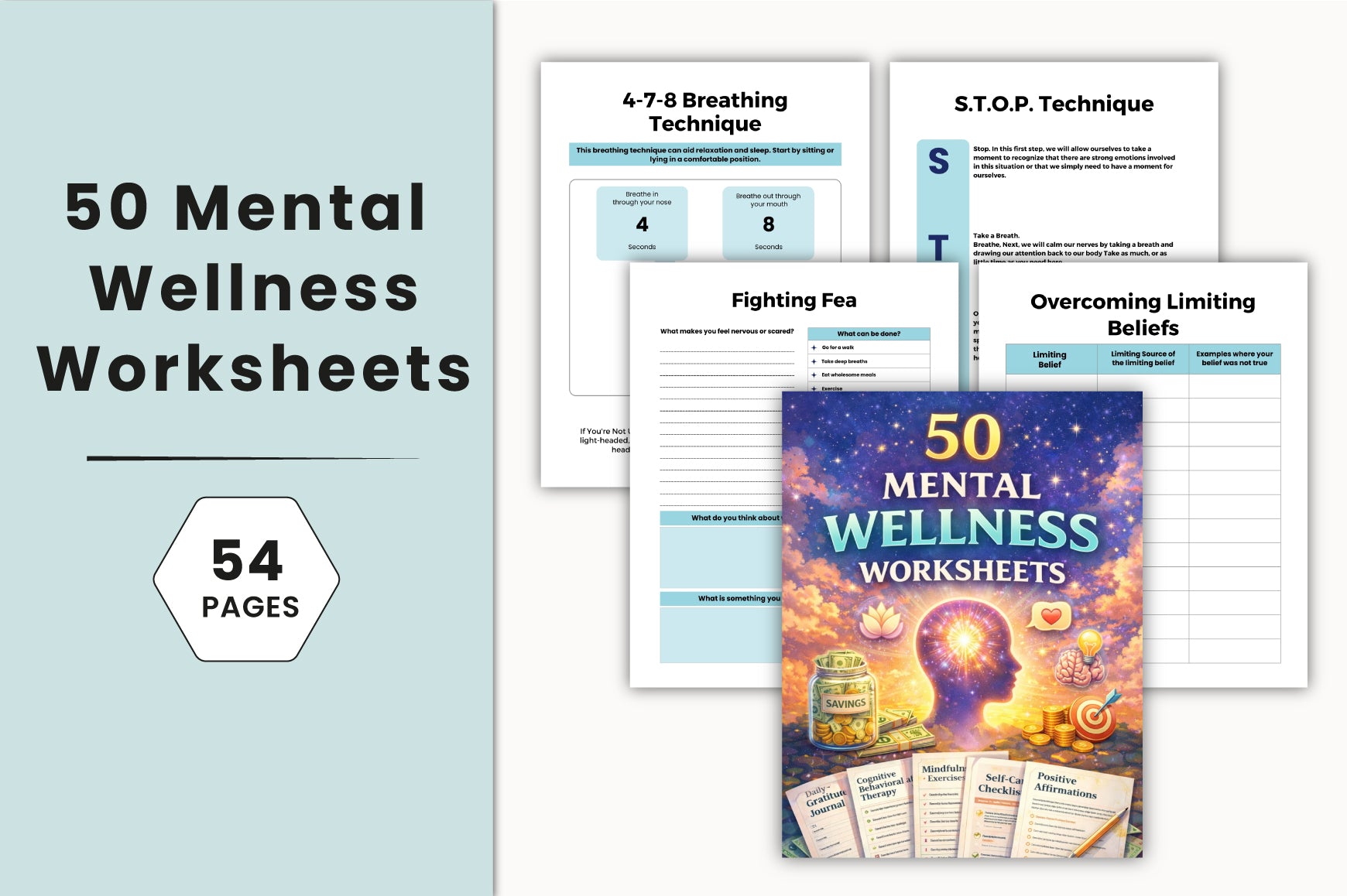 Mental Health Planner Sheets