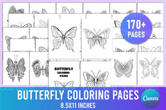 Butterfly Coloring Page - CraftNest - Digital Crafting and Art