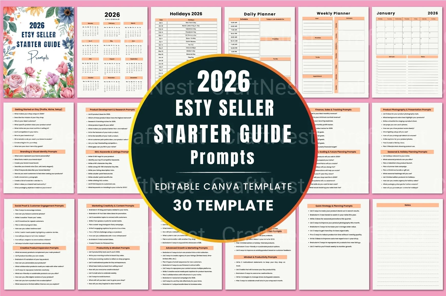 Etsy Seller Starter Guide: Essential Prompts for Success - CraftNest - Digital Crafting and Art
