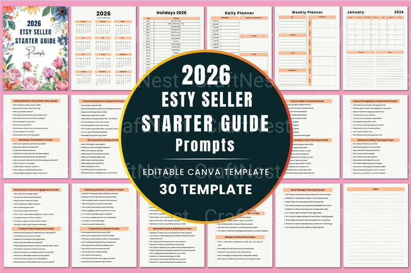 Etsy Seller Starter Guide: Essential Prompts for Success - CraftNest - Digital Crafting and Art