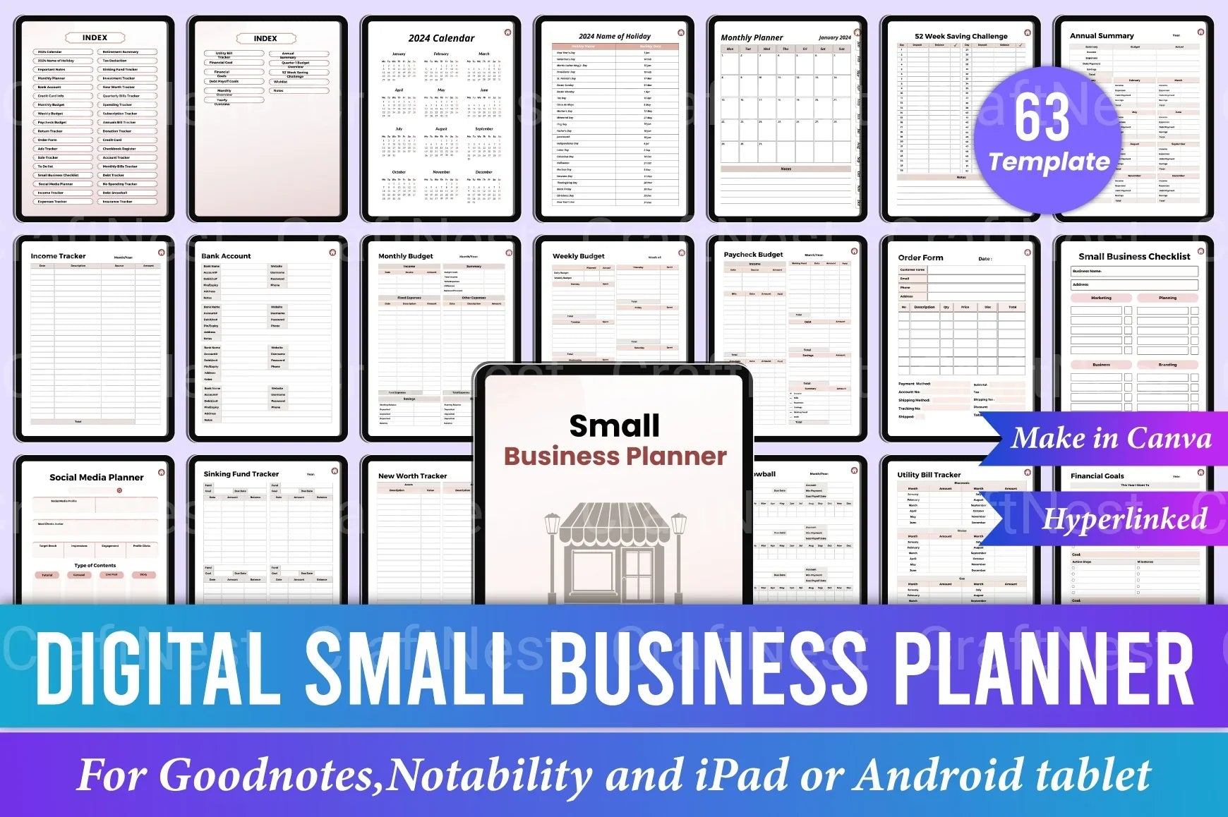 Small Business Planner Guide - CraftNest - Digital Crafting and Art